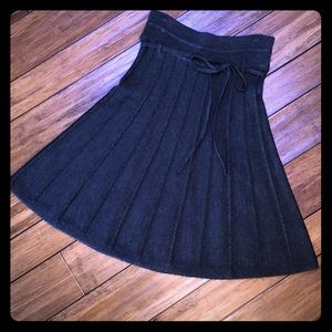 Lapis Knitted Knee Length Sweater Skirt
